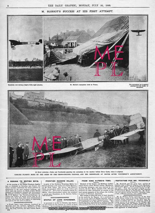 : Louis Bleriot, First Cross-Channel Flight : Louis Bleriot, First Cross-Channel Flight