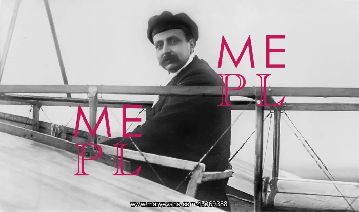 : Louis Bleriot in his monoplane, c. 1910-1925 : Louis Bleriot in his monoplane, c. 1910-1925