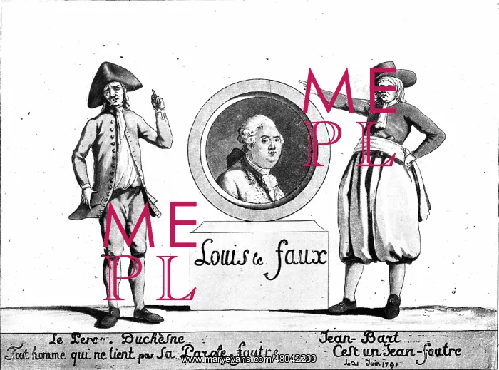 : Louis the Fake. Satirical Cartoon : Louis the Fake. Satirical Cartoon