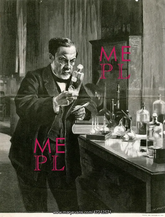 : Louis Pasteur, French chemist, in his laboratory 1885 : Louis Pasteur, French chemist, in his laboratory 1885