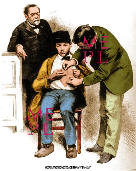 : Louis Pasteur Supervising Rabies Inoculation, 1885 : Louis Pasteur Supervising Rabies Inoculation, 1885