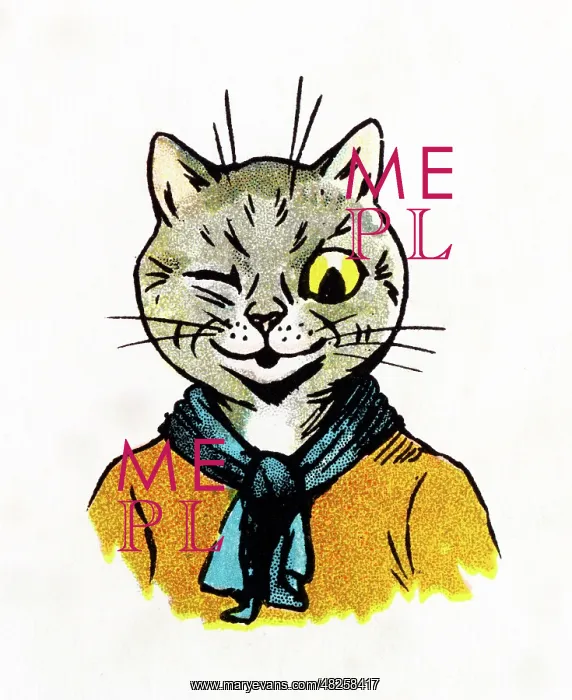  : Louis Wain Cat Scout winking