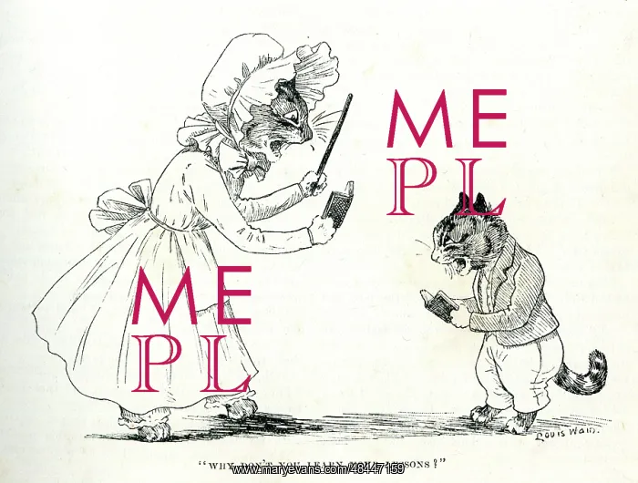 : Louis Wain cats - Why don't you learn your lessons? : Louis Wain cats - Why don't you learn your lessons?