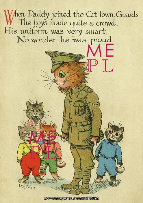 : Louis Wain, Daddy Cat - Cat Town Guards : Louis Wain, Daddy Cat - Cat Town Guards