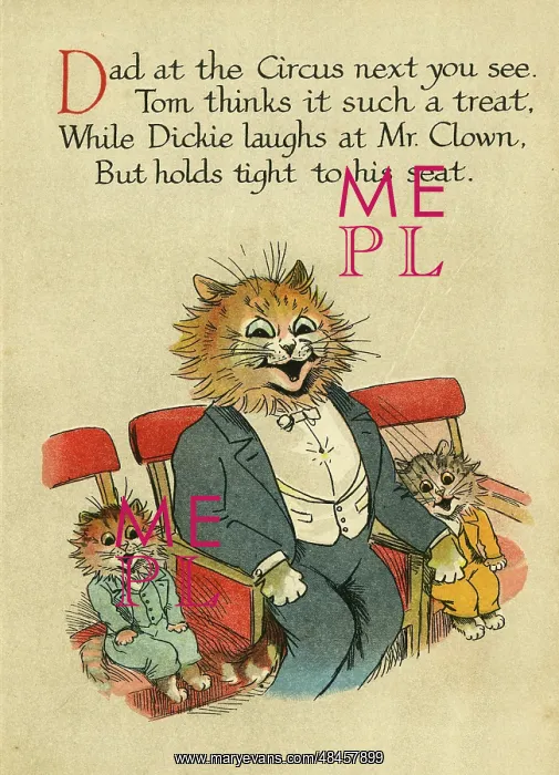  : Louis Wain, Daddy Cat - at the circus