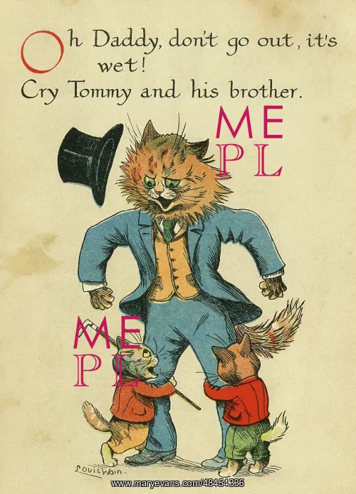 : Louis Wain, Daddy Cat - don't go out : Louis Wain, Daddy Cat - don't go out