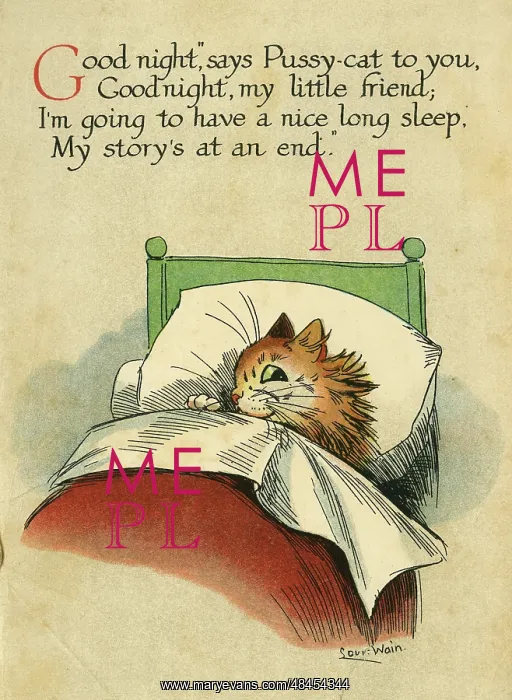  : Louis Wain, Daddy Cat - gone to bed