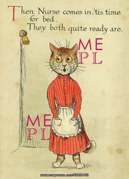 : Louis Wain, Daddy Cat - nurse : Louis Wain, Daddy Cat - nurse