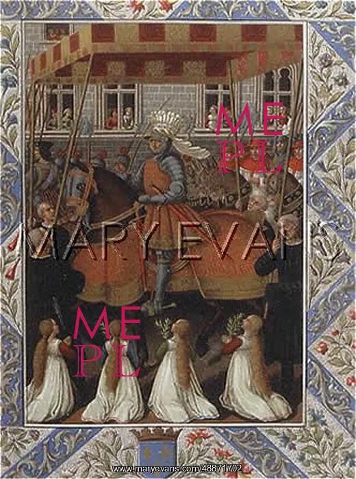 : LOUIS XII rides triumphantly into Genova, 28 April 1507 : LOUIS XII rides triumphantly into Genova, 28 April 1507