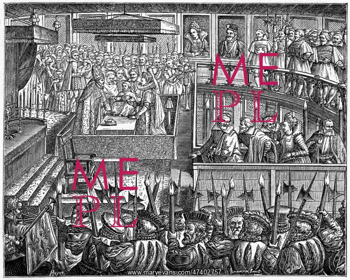 : LOUIS XIII BAPTISED : LOUIS XIII BAPTISED