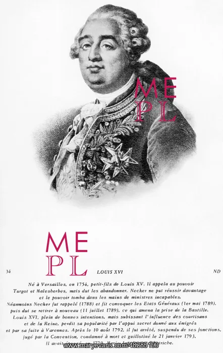: Louis XVI. The French King Louis XVI. He and his wife Marie Antoinette : Louis XVI. The French King Louis XVI. He and his wife Marie Antoinette