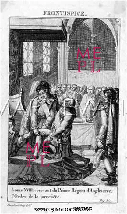 : LOUIS XVIII GARTERED : LOUIS XVIII GARTERED