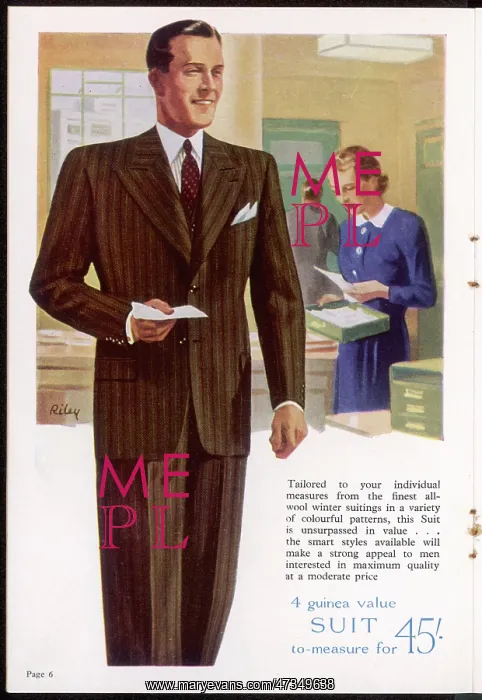 : LOUNGE SUIT / BURTON 1938 : LOUNGE SUIT / BURTON 1938
