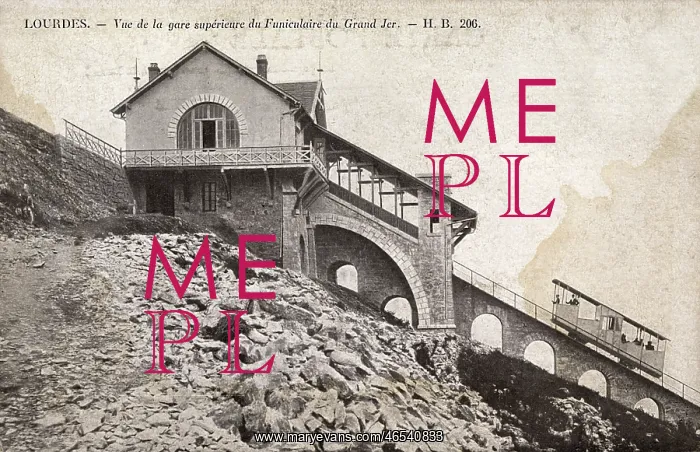 : Lourdes, Frances - Funicular Railway - Grand Jer : Lourdes, Frances - Funicular Railway - Grand Jer