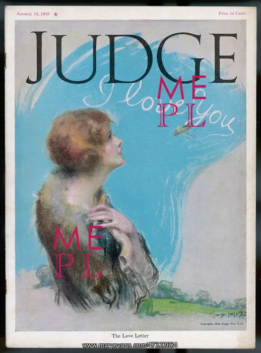 : LOVE LETTER IN SKY 1923 : LOVE LETTER IN SKY 1923
