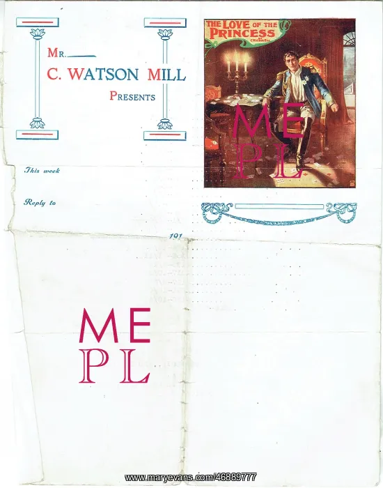 : The Love of the Princess by A Watson Mill : The Love of the Princess by A Watson Mill