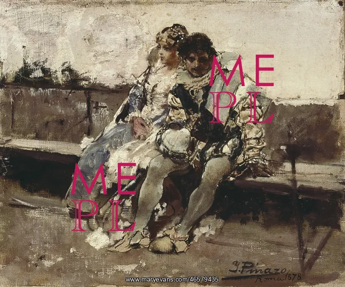: Two lovers. 1878. Impressionism. Oil on canvas : Two lovers. 1878. Impressionism. Oil on canvas
