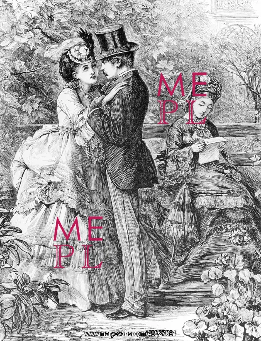: Lovers in the 19th century, 1872 : Lovers in the 19th century, 1872