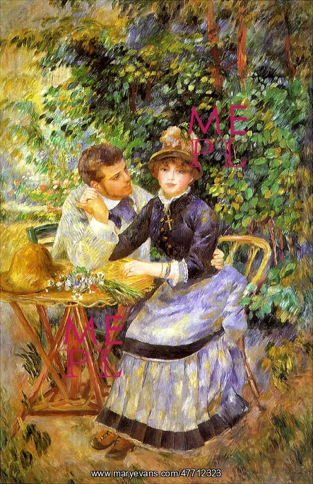  : Lovers in a Garden, by Renoir