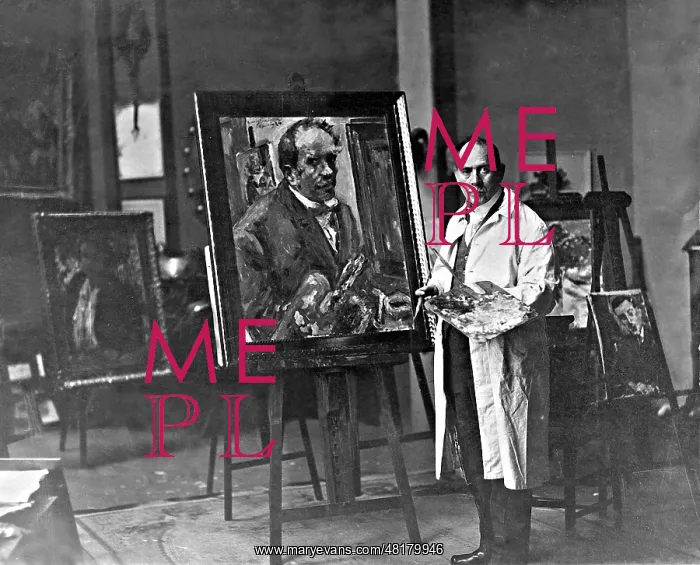 : Lovis Corinth in his studio, 1925 : Lovis Corinth in his studio, 1925