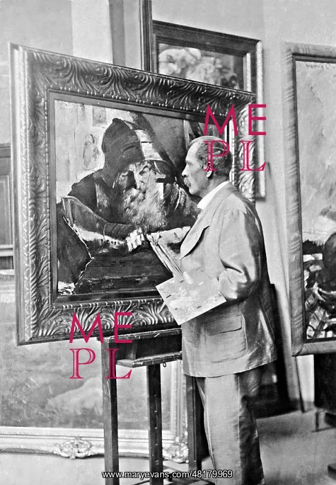 : Lovis Corinth in his studio, 1925 : Lovis Corinth in his studio, 1925