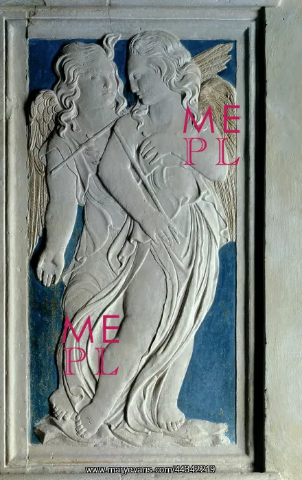 : Low relief of two angels : Low relief of two angels