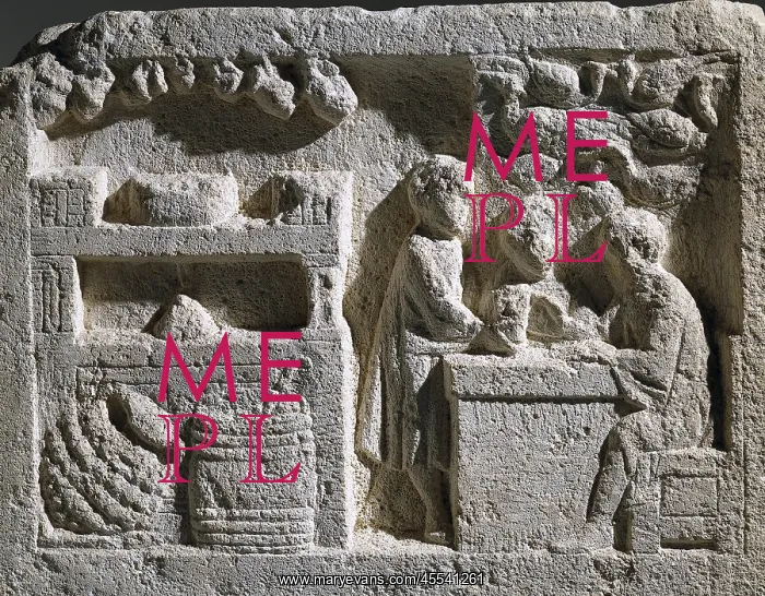 : Low relief with thermopolium or tavern scene, 2nd : Low relief with thermopolium or tavern scene, 2nd
