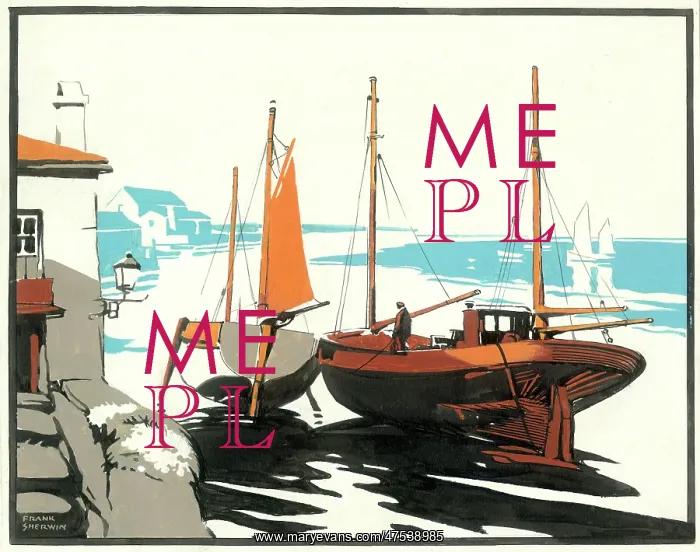 : Low Tide - with two boats on beach : Low Tide - with two boats on beach