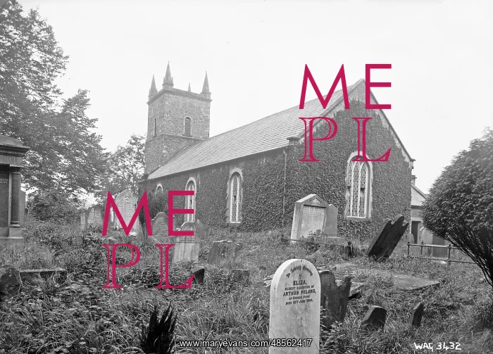 : A low view of a Church from the graveyard : A low view of a Church from the graveyard