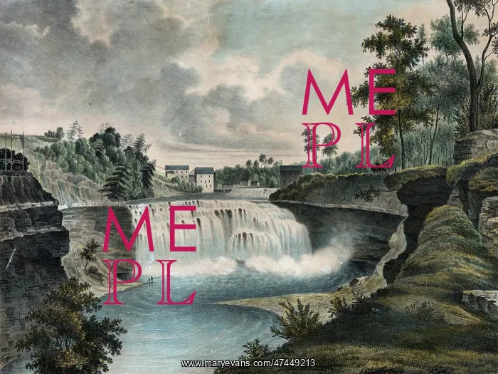 : Lower falls of the Genesee at Rochester, N.Y. from the west : Lower falls of the Genesee at Rochester, N.Y. from the west