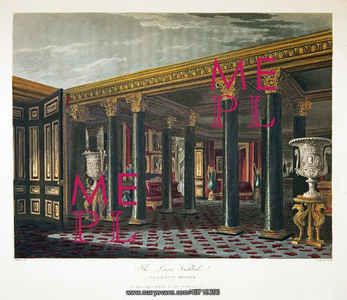 : The Lower Vestibule, Carlton House : The Lower Vestibule, Carlton House
