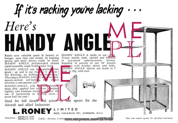 : L.Roney HANDY ANGLE Storage & Racking System : L.Roney HANDY ANGLE Storage & Racking System