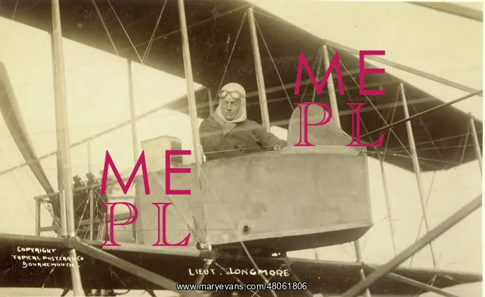 : Lt Arthur Longmore in a Maurice Farman Biplane