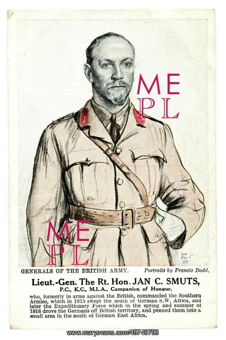 : Lt. General The Rt. Hon. Jan C. Smuts : Lt. General The Rt. Hon. Jan C. Smuts