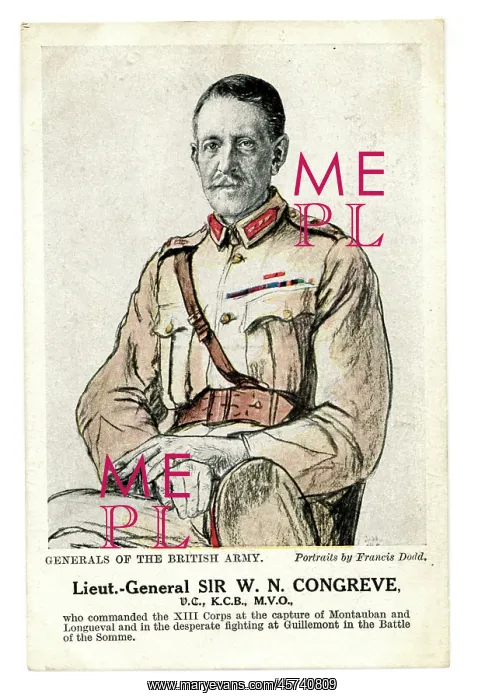 : Lt. General Sir W.N. Congreve : Lt. General Sir W.N. Congreve