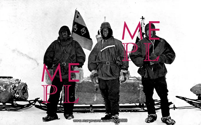 : Lt. Shackleton, Captain Scott and Dr. Wilson, Antarctica : Lt. Shackleton, Captain Scott and Dr. Wilson, Antarctica