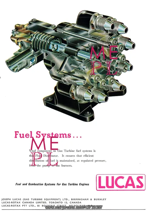 : Lucas Aircraft Fuel System Components - Flow Distributor : Lucas Aircraft Fuel System Components - Flow Distributor