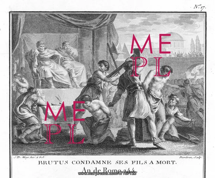  : Lucius Junius Brutus condemns his own sons to death