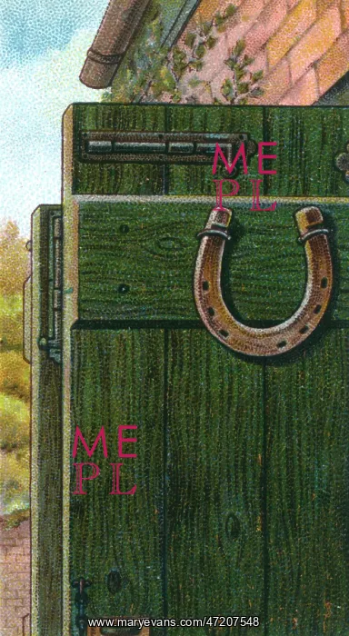 : Lucky Horseshoe on Door : Lucky Horseshoe on Door