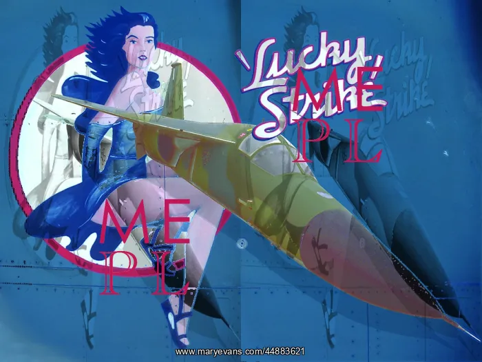  : Lucky Strike Artwork On Side Of