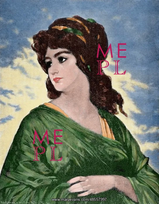 : Lucretia (d.510 BC). Engraving. Colored : Lucretia (d.510 BC). Engraving. Colored