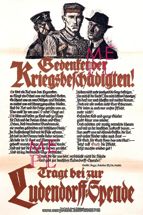  : Ludendorf fund, Weimar Republic