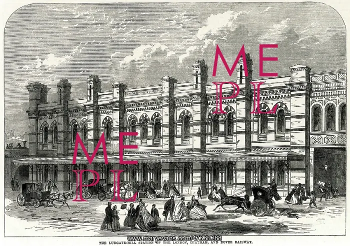 : Ludgate Hill Station 1865 : Ludgate Hill Station 1865