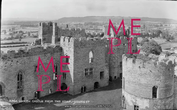 : Ludlow Castle from the Keep : Ludlow Castle from the Keep