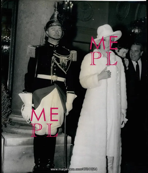 : Ludmilla Tcherina, dancer, at party, Elysee Palace, Paris : Ludmilla Tcherina, dancer, at party, Elysee Palace, Paris