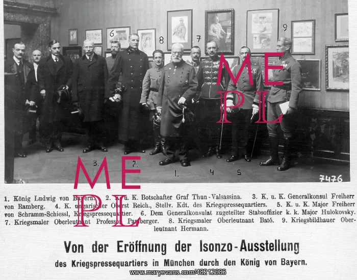 : Ludwig III opens Isonzo exhibition 1918 : Ludwig III opens Isonzo exhibition 1918