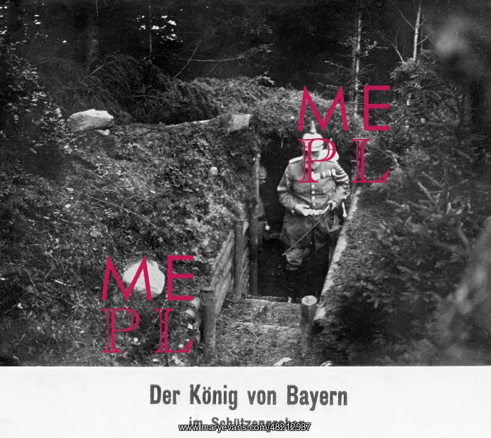 : Ludwig III in a trench 1915 : Ludwig III in a trench 1915
