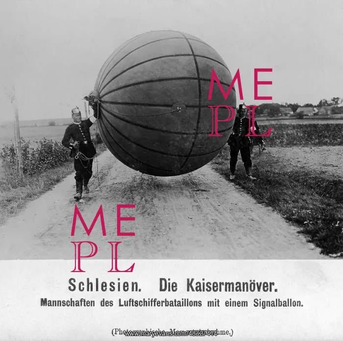 : Luftschiffer during the imperial manoeuvre, 1906 : Luftschiffer during the imperial manoeuvre, 1906