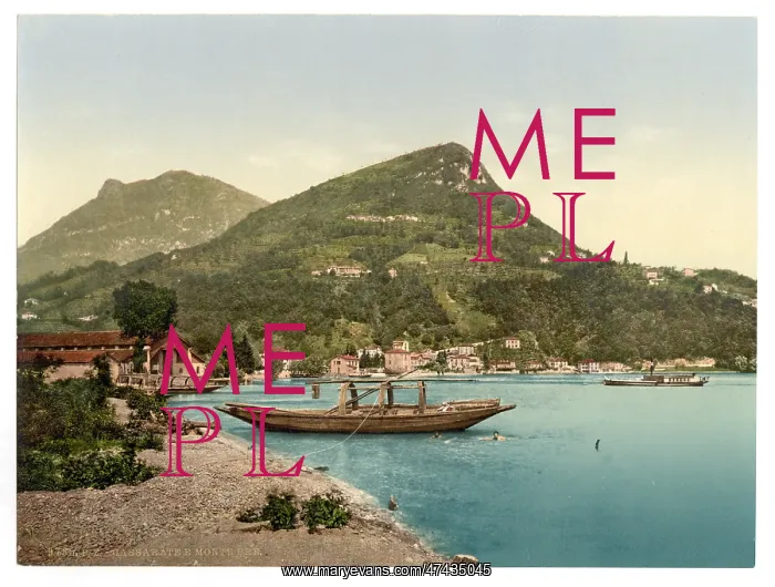 : Lugano, Cassarate and Monte Bre, Tessin, Switzerland Lugano : Lugano, Cassarate and Monte Bre, Tessin, Switzerland Lugano