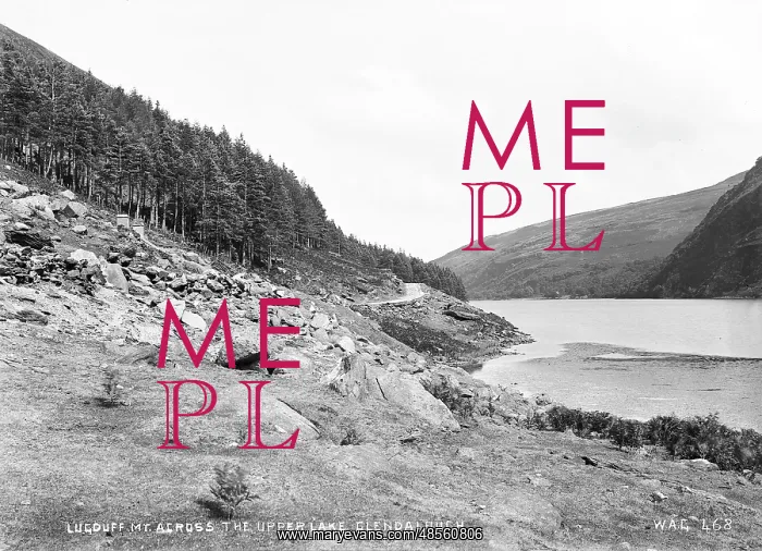 : Lugduff Mt Across the Upper Lake, Glendalough : Lugduff Mt Across the Upper Lake, Glendalough